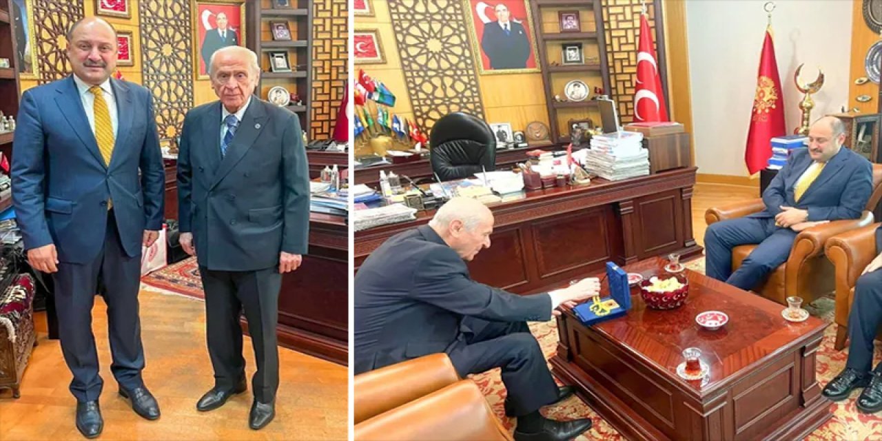 YRP'tan istifa eden Belediye Başkanı Gülpınar, Bahçeli'yi ziyaret etti