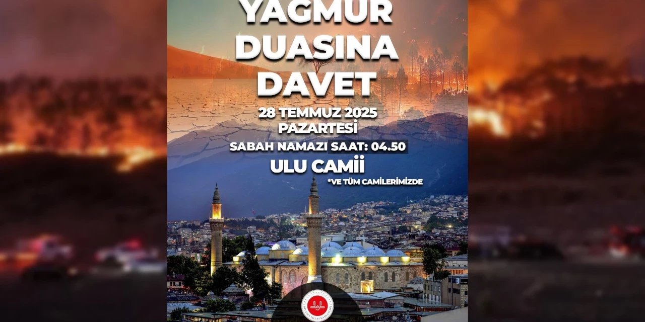 Bursa Müftülüğü’nden yağmur duasına davet