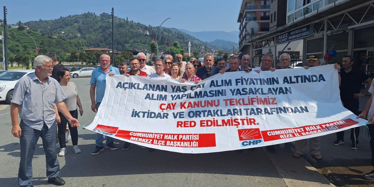 CHP Rize İl Başkanı Saltuk Deniz: “Çay Üreticisinin Sorunu 23 Yıldır Çıkmayan Çay Kanunudur”