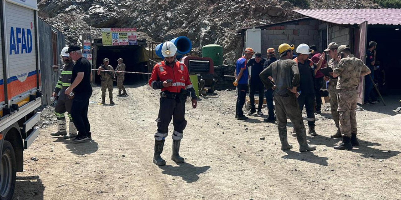 Elazığ'da maden ocağında göçük