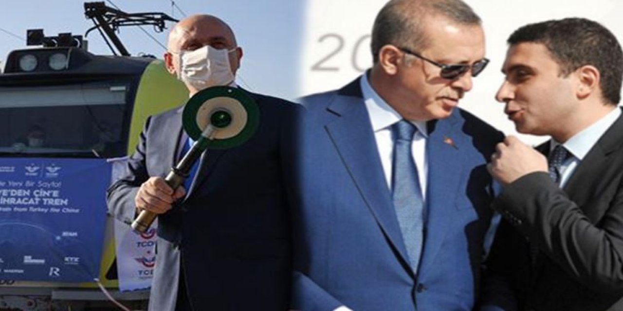 Çin'e gönderilirken Halkalı'da bulunan trenin arkasından tanıdık isim çıktı: Fatih Erdoğan...
