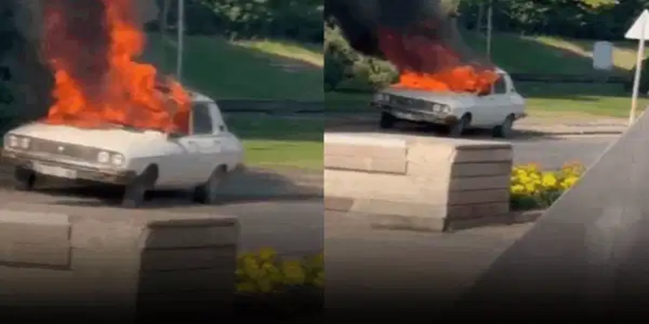 Komisyon öncesi TBMM önünde 'Beyaz Toros' yakıldı: 1 kişi gözaltına alındı!