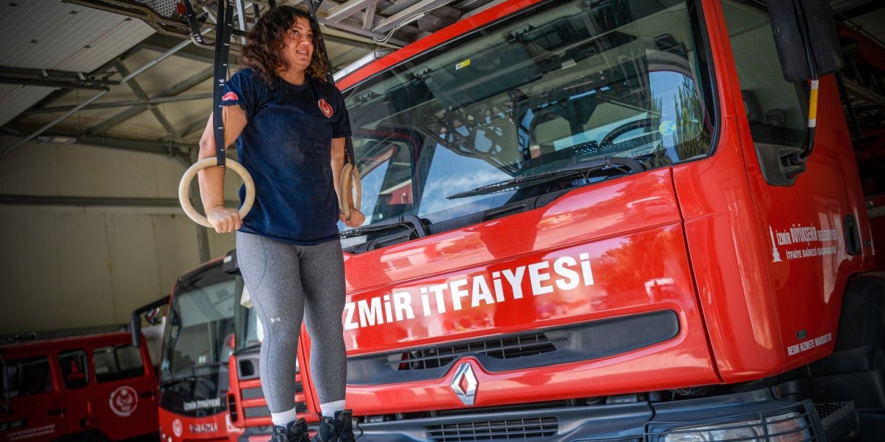 İzmir'de itfaiye personeli Bahar şimdi Avrupa'da yarışacak