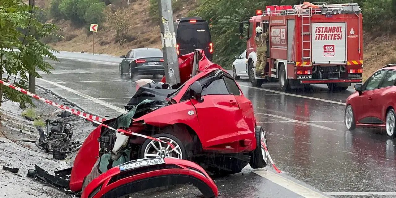 İstanbul'da yağış kaza getirdi... 1 ölü!