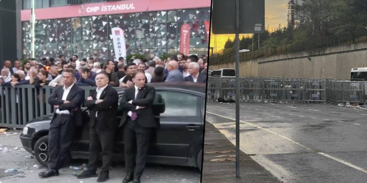 CHP İstanbul il binası polis çemberinde | Milletvekillerinin yağmur altında bekleyişi sürüyor