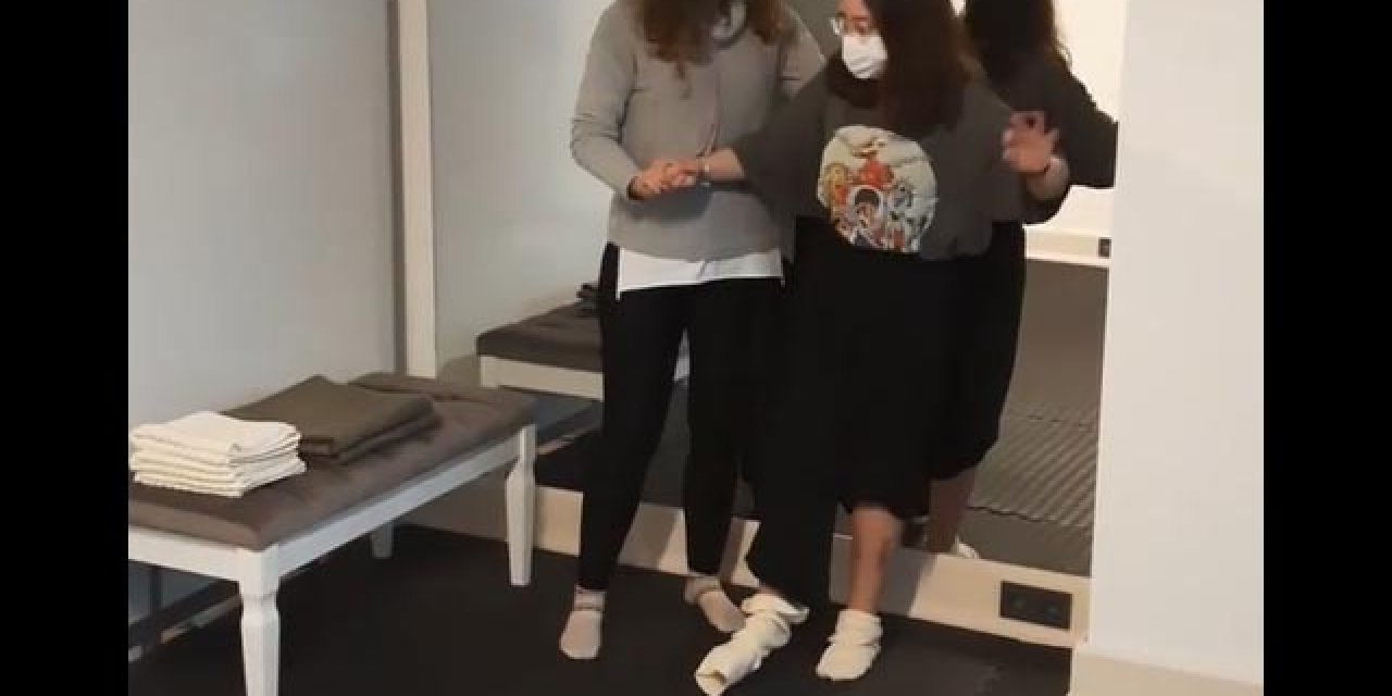 17 saat sonra enkazdan kurtarılan İnci, ilk adımlarını attı