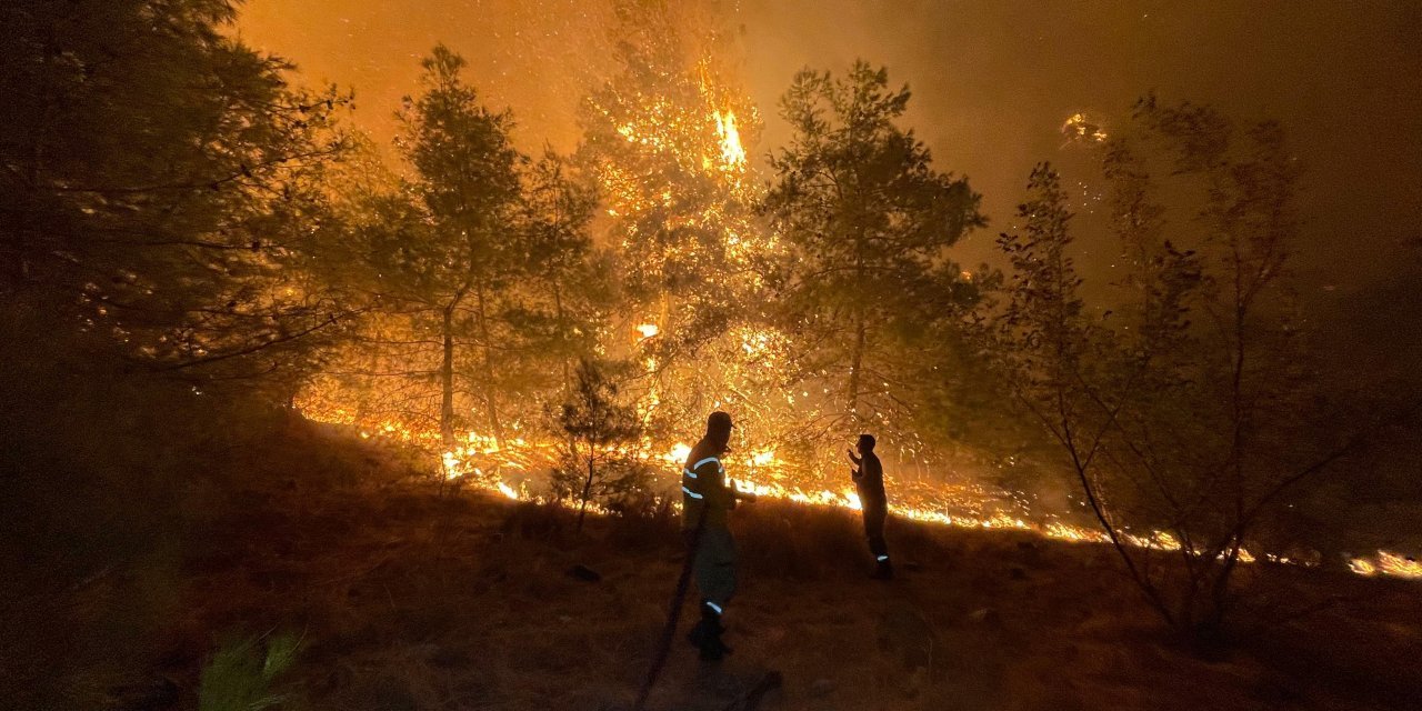 Muğla’da gece boyu yedi noktada orman yangını çıktı