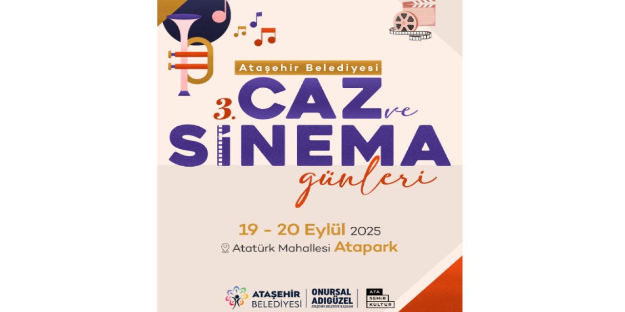 Ataşehir Belediyesi 3. Caz Ve Sinema Günleri Başlıyor