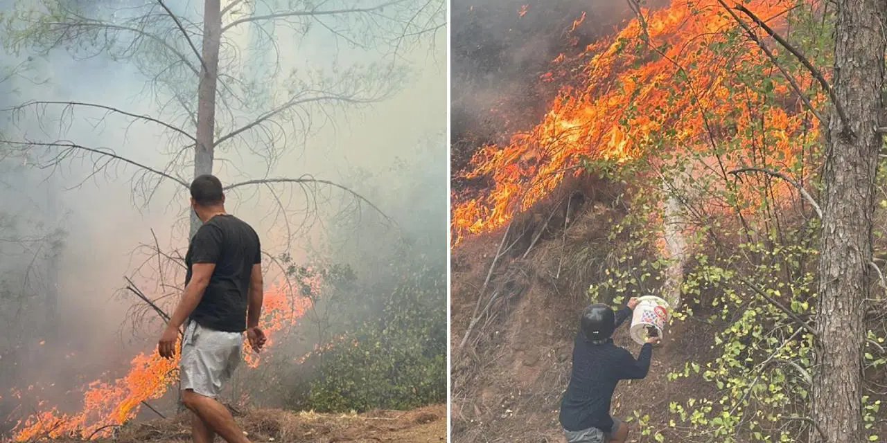 Köyceğiz'de alevlerle mücadele... 58 ev boşaltıldı, 173 kişi tahliye edildi!