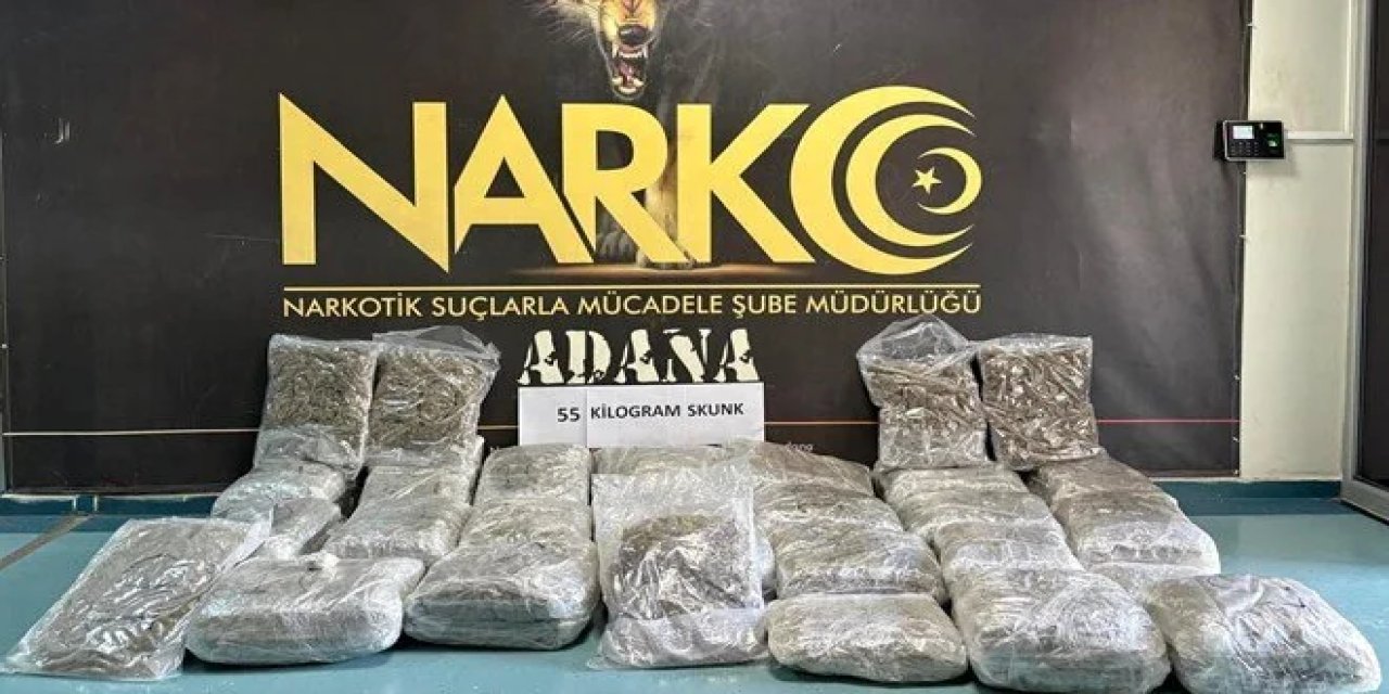 Otoyolda narkotik operasyonu: 55 kilogram uyuşturucuyu valizlere saklamışlar