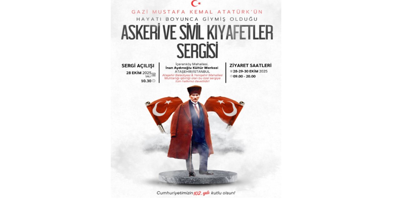 Atatürk’ün Kıyafetleri Ataşehir’de Sergilenecek