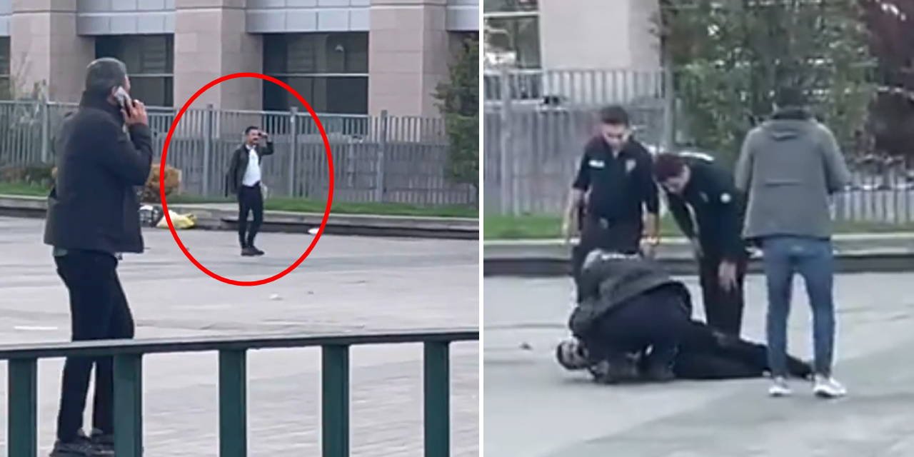 Çağlayan Adliyesi önünde silah sesleri!