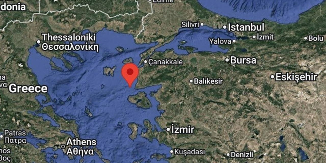 Çanakkale açıklarında 4 büyüklüğünde deprem