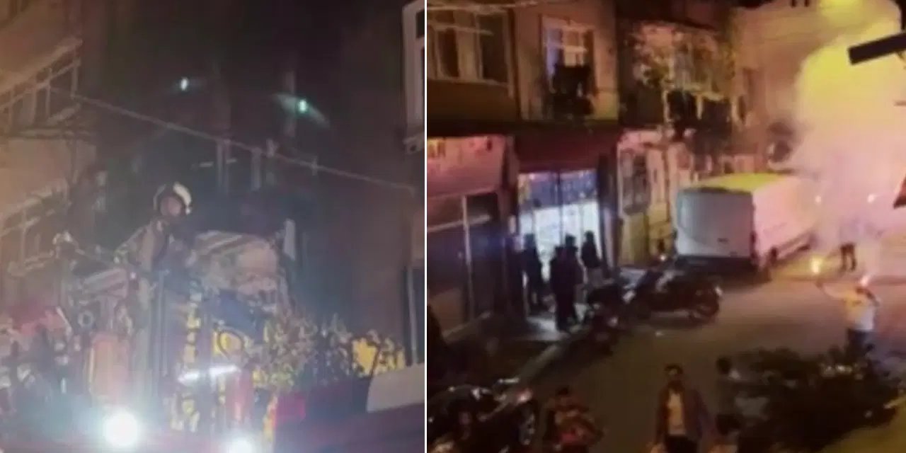 Beyoğlu’nda kız istemede patlatılan havai fişekler evi yaktı: 8 kişi dumandan etkilendi
