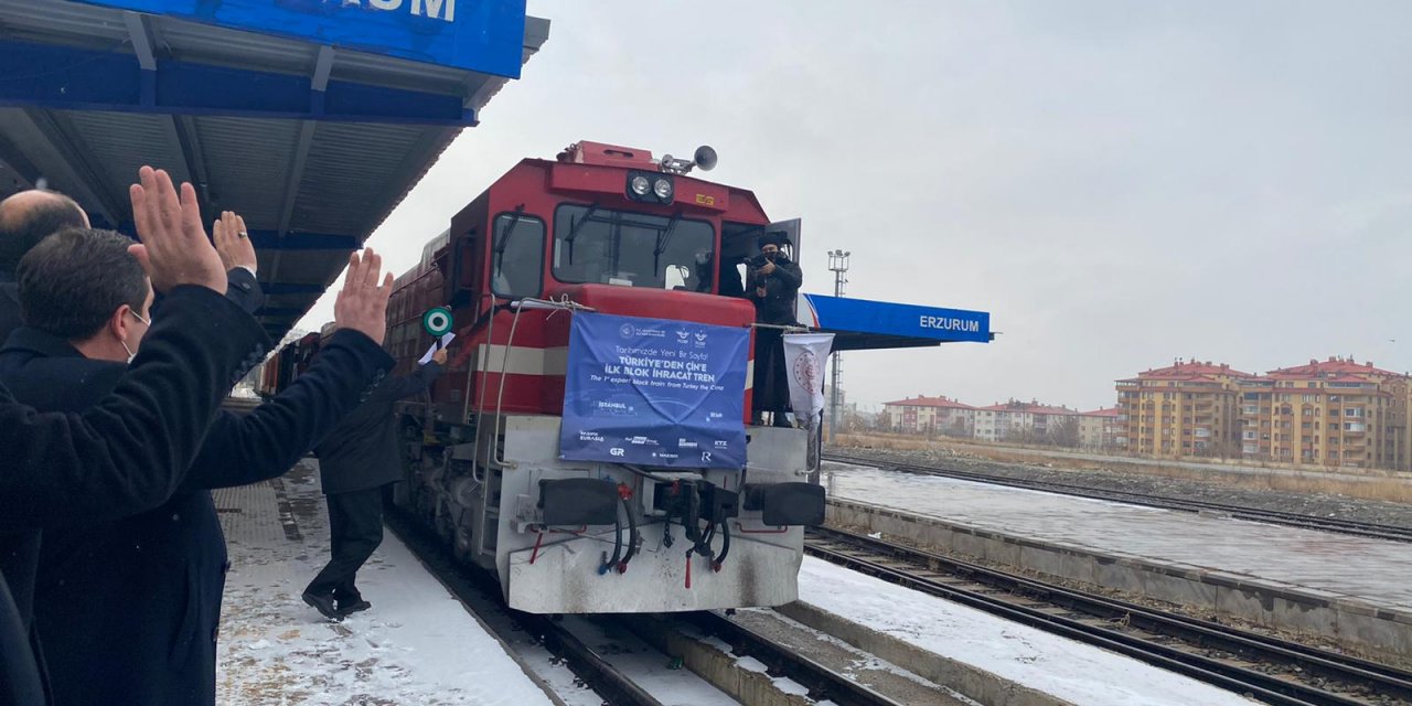 Türkiye-Çin ihracat treni, bu kez Kars'ta