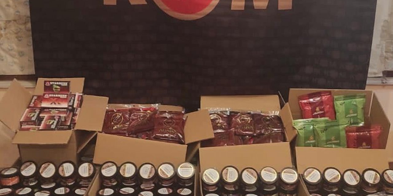 Kocaeli'de 1 ton 70 kilo kaçak nargile tütünü ele geçirildi