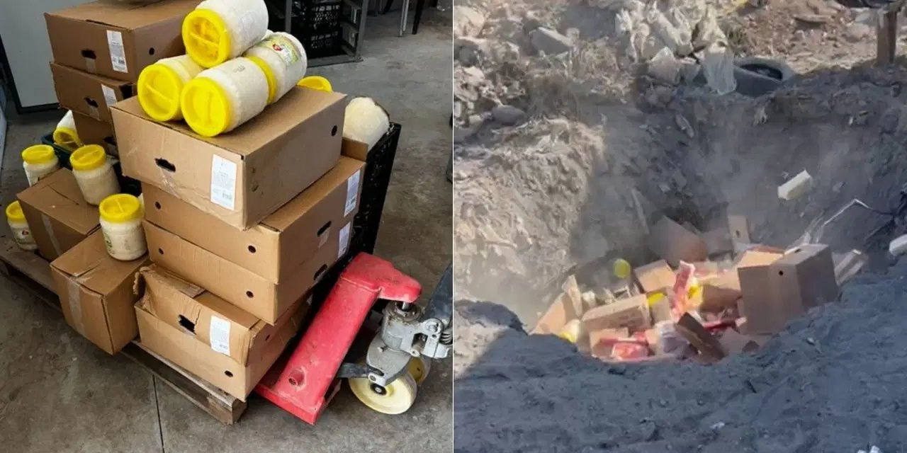 1 ton gıdayı toprağa döktüler: Gerekçesi 'halk sağlığı'