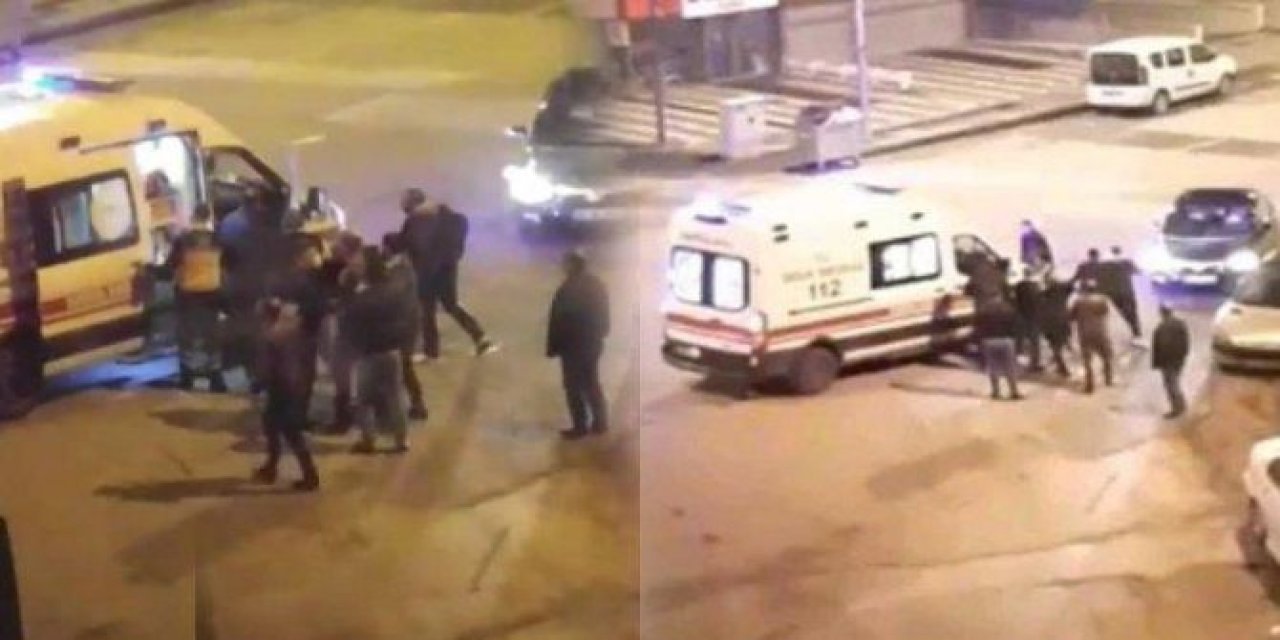 Ambulansa alınmayan hasta yakınları sağlık personeline saldırdı!