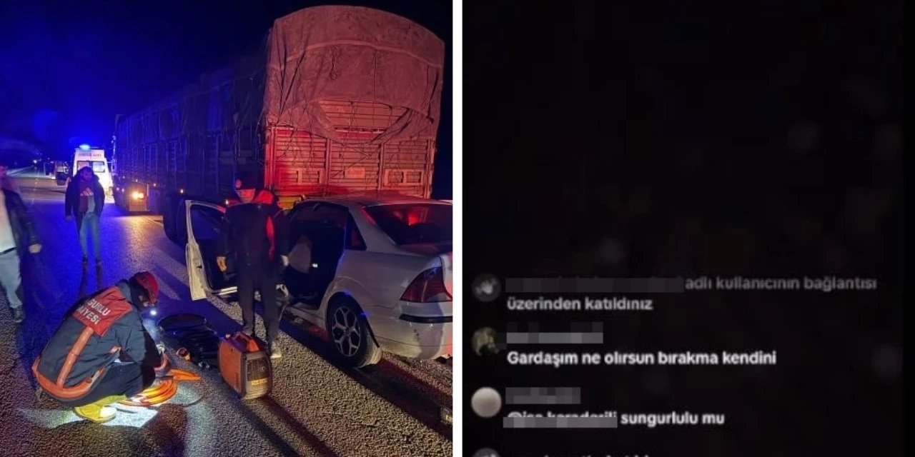 Canlı yayın kazadan sonra da devam etmiş