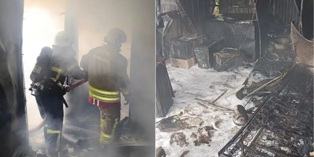 Depremin 3'üncü yıldönümü yaklaşıyor: Depremzede ailenin yaşadığı konteynerde yangın!