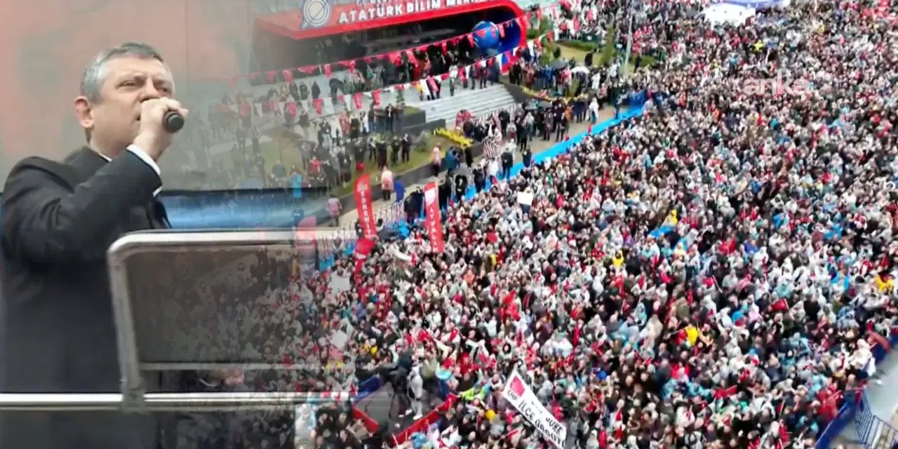 Özgür Özel yağmur altında binlere seslendi: 'Size selam dahi vermeyecekler!'