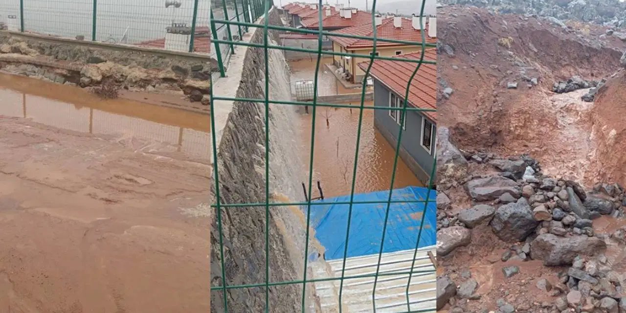 Killik Deresi sağanak yağmurla birlikte taştı, evleri su basan yurttaşlar tahliye edildi