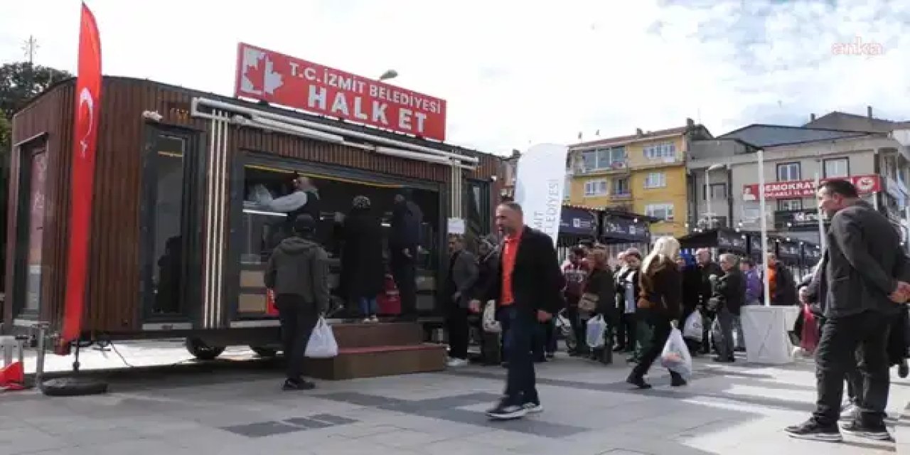 Kocaeli’de ucuz et kuyruğuna giren emekliler: 'Millet boşuna mı kuyruğa giriyor'