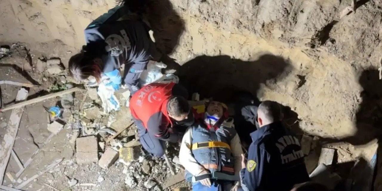 Tuvalet için girdiği inşaatta birinci kattan düştü: Bacakları kırıldı