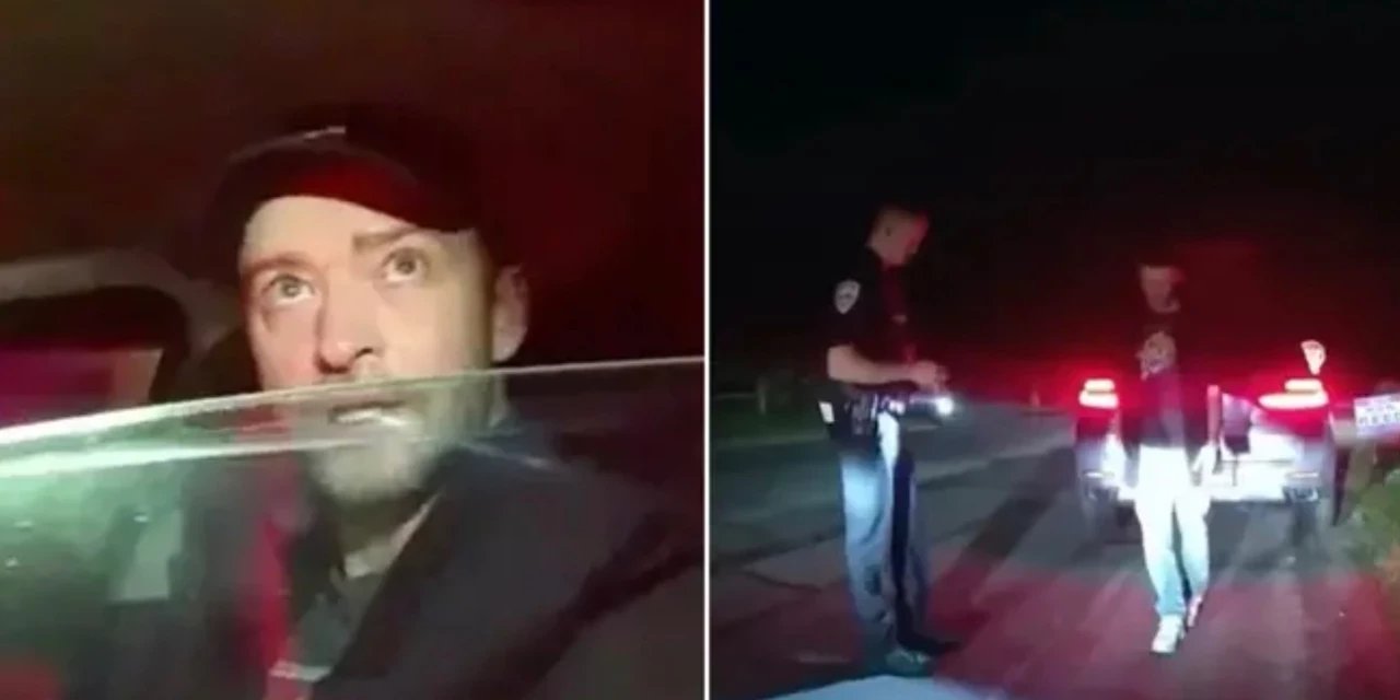 Ünlü şarkıcının polis çevirmesi görüntüleri yayınlandı: Düz çizgide yürüyemedi