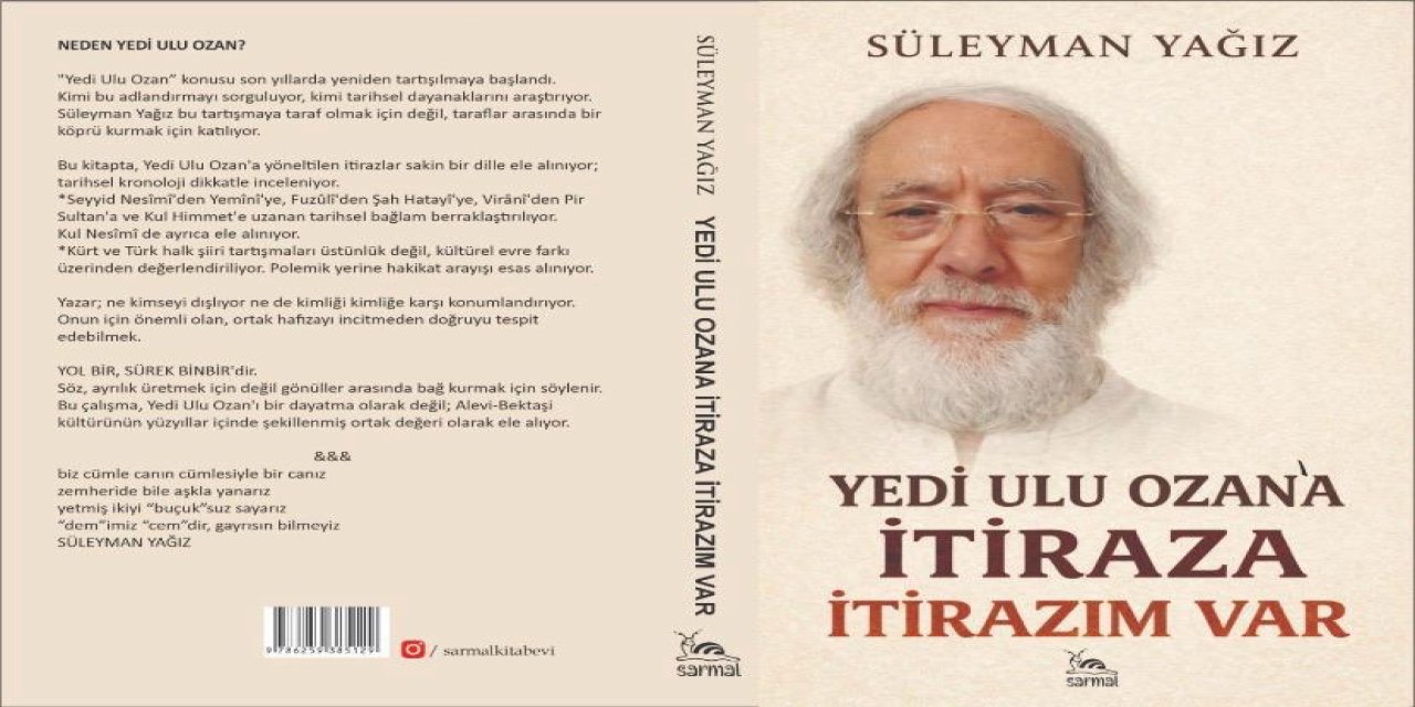 Süleyman Yağız’dan Yeni Kitap: “Yedi Ulu Ozan” Tartışmalarına Farklı Bir Bakış