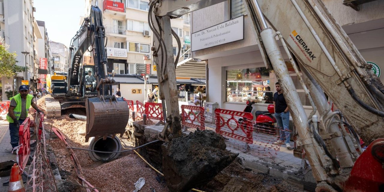 İZSU’nun 250 milyon liralık altyapı yatırımı hız kesmeden devam ediyor