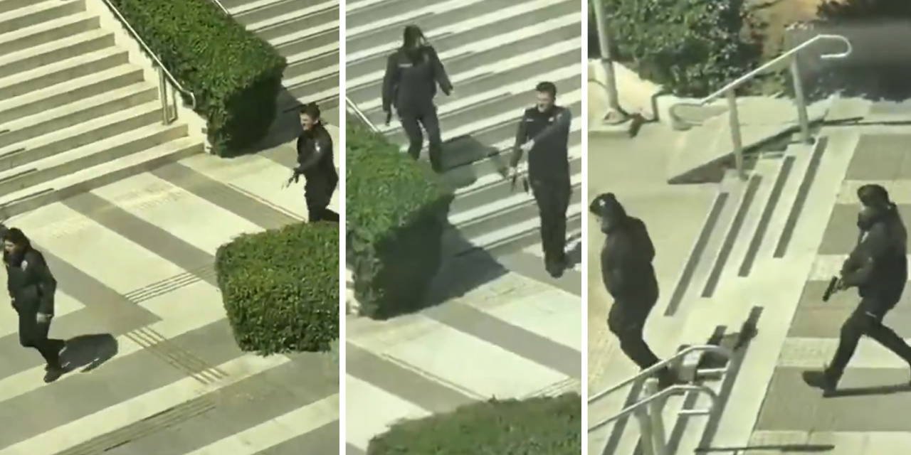 'Sen sağ bek, ben sol bek' diyerek alay etmişlerdi: Plaza çalışanlarının 'polis' videosuna soruşturma