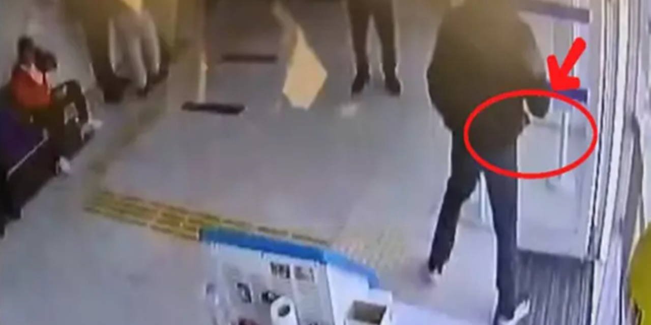 Satırla banka soymaya çalıştı: Kar maskeli şüpheli, kaçarken yakalandı