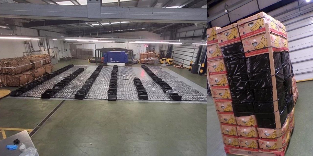 Muzların arasında saklamaya çalıştılar: Tonlarca kokain bulundu