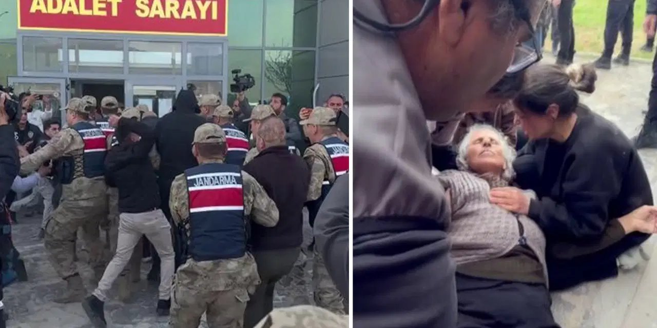 Gülistan Doku soruşturmasında adliyenin önü karıştı: Anne Bedriye Doku hastaneye kaldırıldı