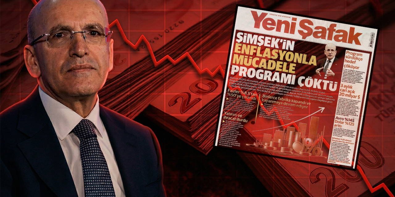 Yeni Şafak'tan 'Şimşek'in programı çöktü' salvosu: Erdoğan'a tek kelime yok