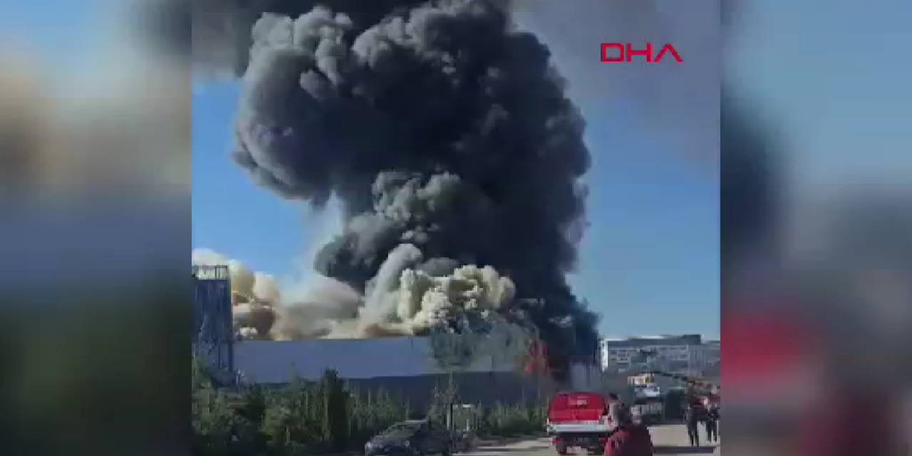 Ankara’da bir fabrikada yangın çıktı