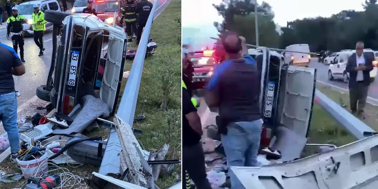 Faciadan dönüldü... Otomobil ikiye bölündü: Yaralılar var!