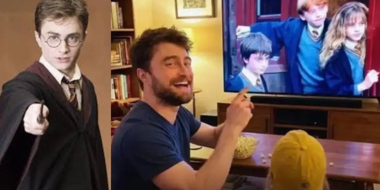 Daniel Radcliffe’ten gülümseten anlar: Oğluyla Harry Potter izledi