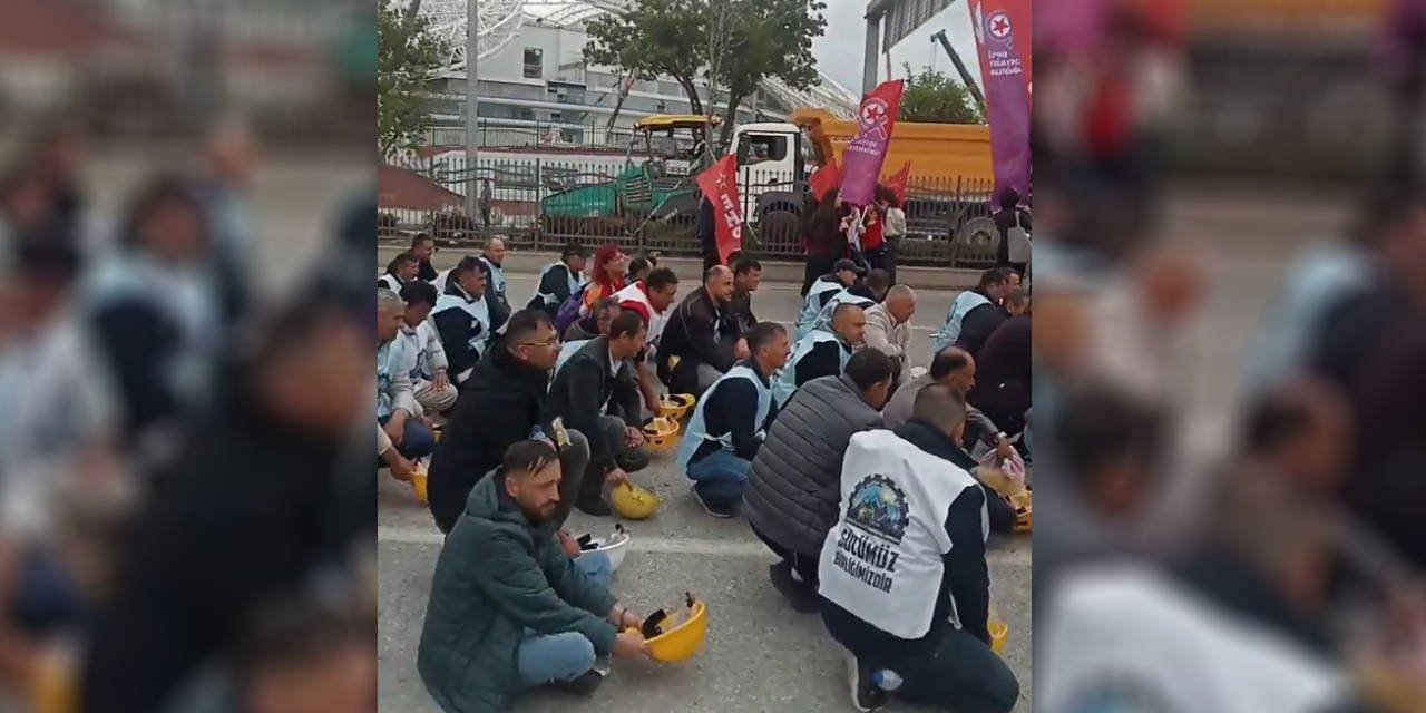 Doruk Madencilik işçileri Ankara'da 1 Mayıs alanında