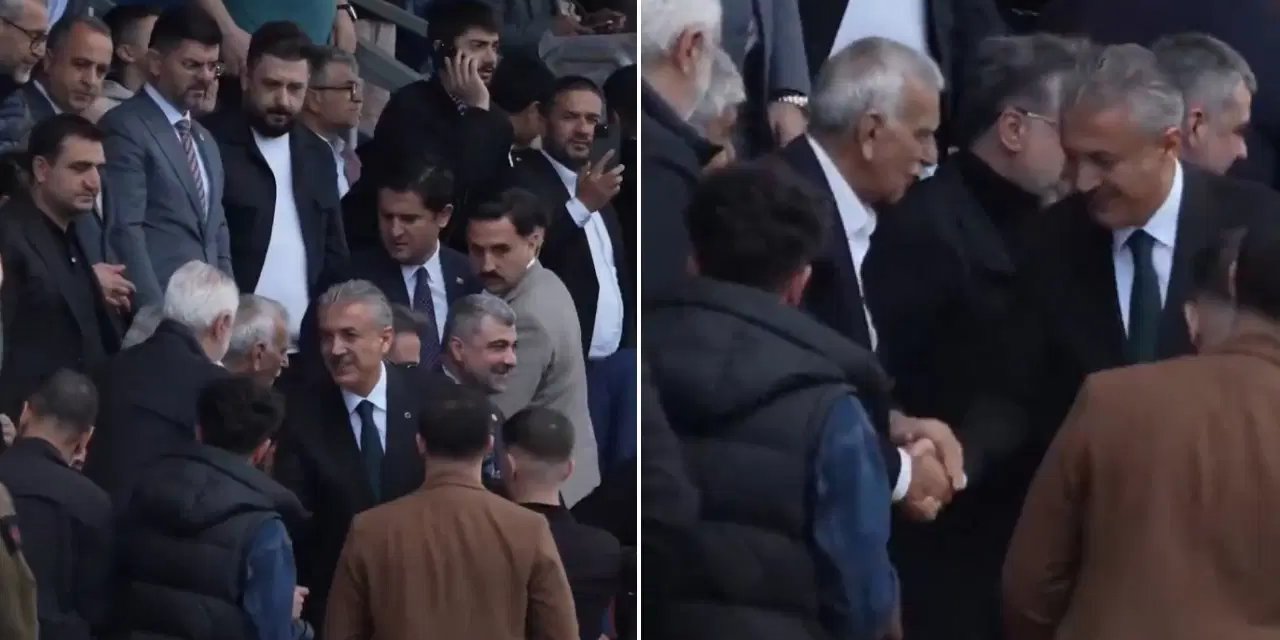 Ahmet Türk, yerine kayyım olarak atanan Mardin Valisi Tuncay Akkoyun ile maç izledi