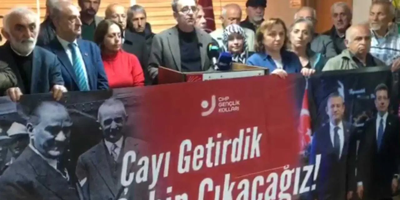 CHP Rize il ve ilçe örgütlerinden hükümete çay fiyatı tepkisi: 'Üreticiyi açlığa mahkum ediyorsunuz'