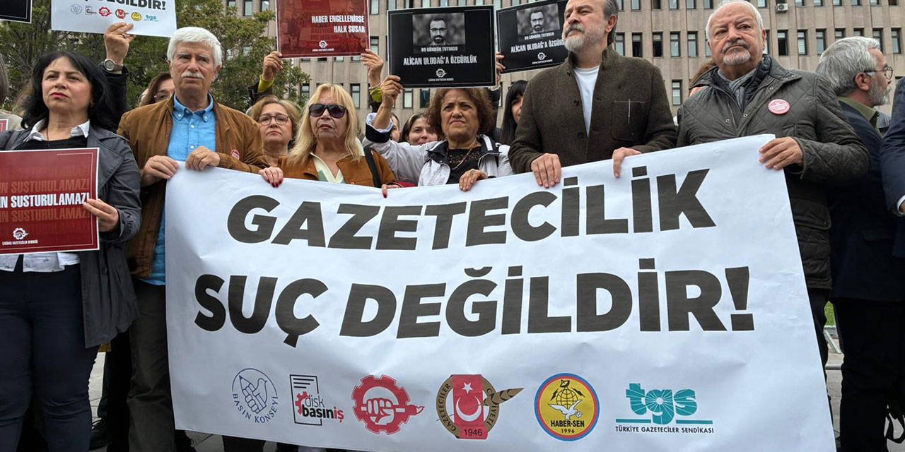 Gazeteciler Alican Uludağ için özgürlük istedi: 'Yargılama SEGBİS’le değil, yüz yüze yapılsın'