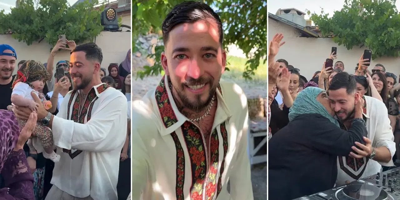 Dünyayı sallayan DJ Mahmut Orhan bu kez köyünü coşturdu