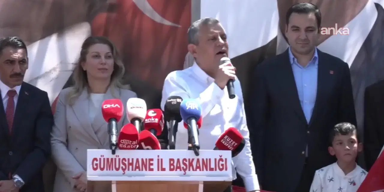 CHP lideri Özgür Özel Gümüşhane'de konuştu: Yenilenen seçimler için 'butlan' uyarısı