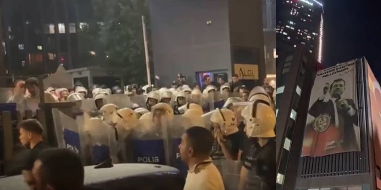 Pankart krizinin ardından polis ablukası: CHP İstanbul İl Başkanlığı'na çevik kuvvet girdi