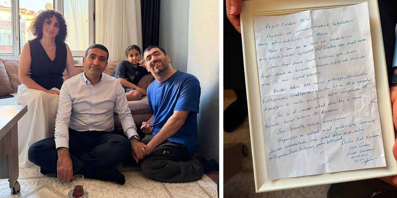 Cezaevinde verdiği sözü tuttu: İnan Güney ilk ziyaretini engelli yurttaşa yaptı