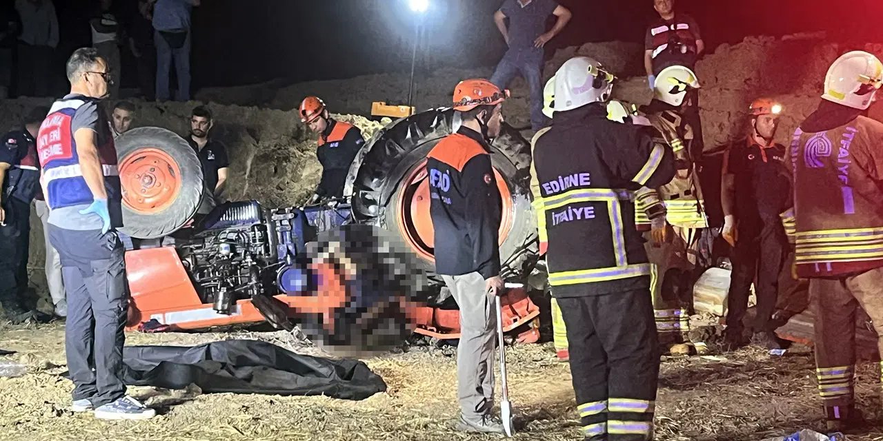 Devrilen traktörün altında kaldılar: Karı-koca, yaşamını yitirdi