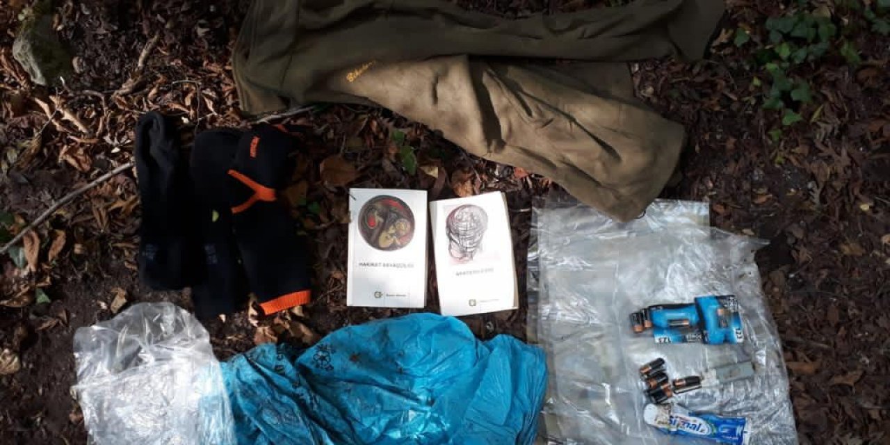 Osmaniye'de sığınakta PKK'lı teröristlere ait mühimmat ve yaşam malzemesi ele geçti