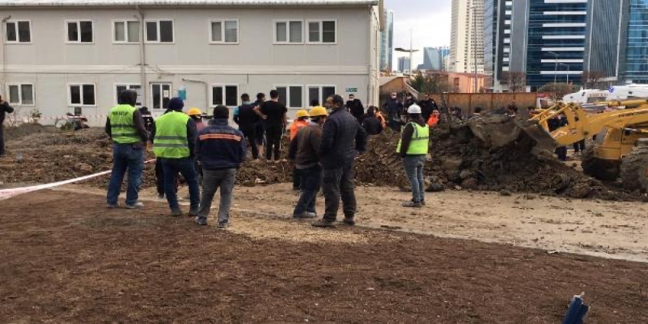 Ankara Söğütözü'nde işçilerin üzerine toprak çöktü: 1 işçi öldü, 1 işçi göçük altında